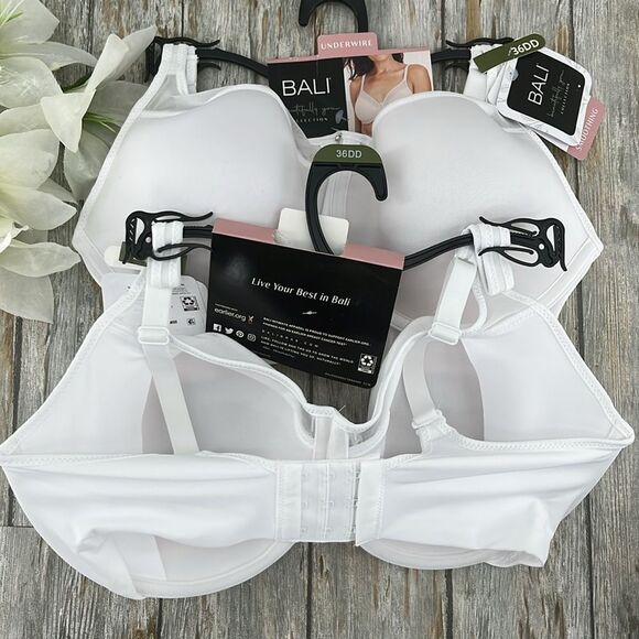 Beautifully You Smooth Ultra Light Convertible Underwire Bra 2-Pack Size 36DD - Picture 2 of 7